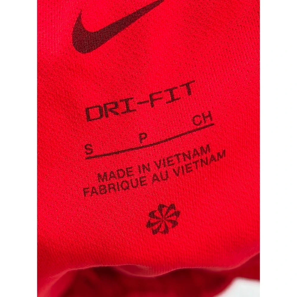 Nike Womens Running Shorts Red White Dri-FIT Mesh Tempo Small
